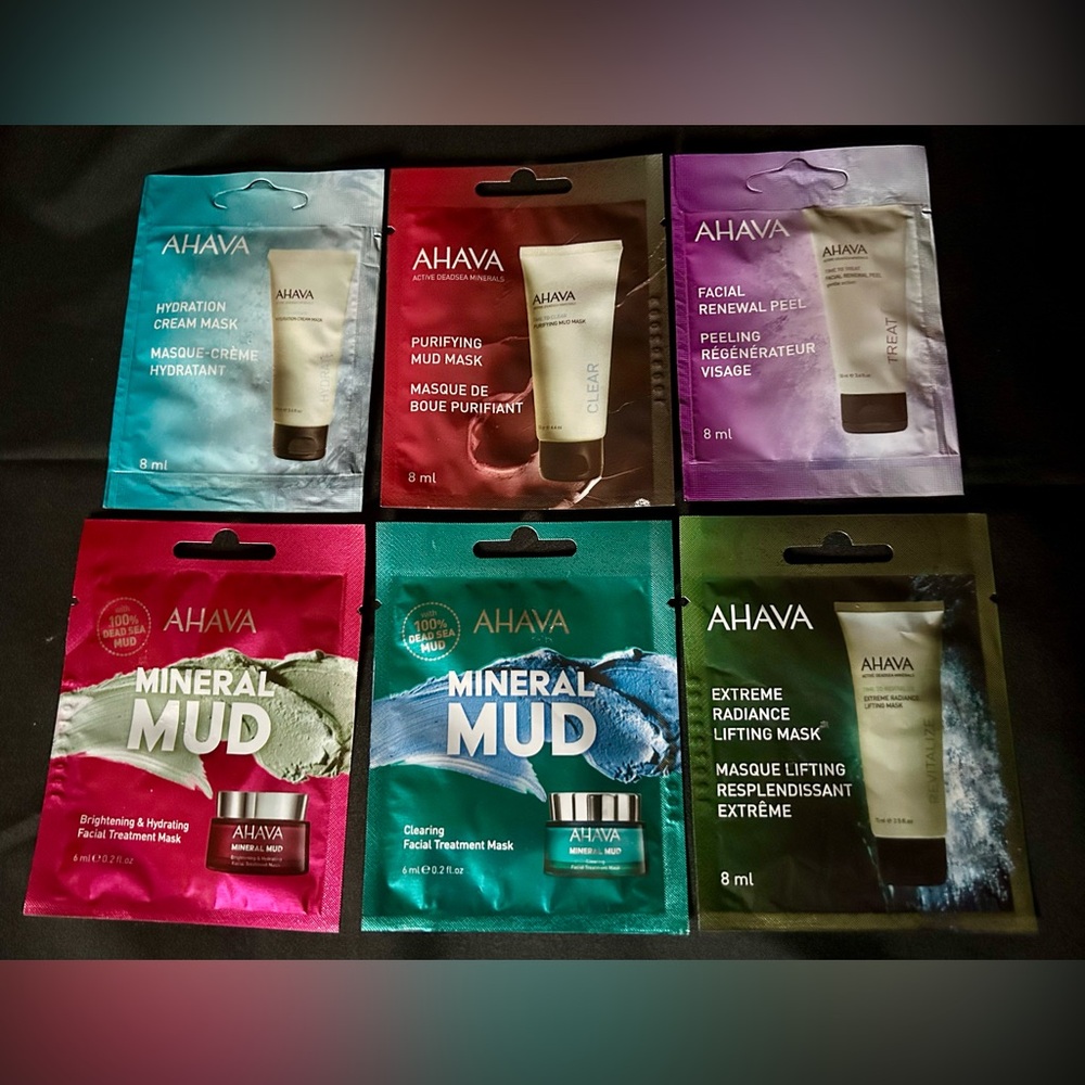 New - AHAVA Masks Set of 6 Single Use Masks